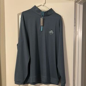 Peter Millar Steel Blue Carnoustie Golf Links Zip-Up Jacket